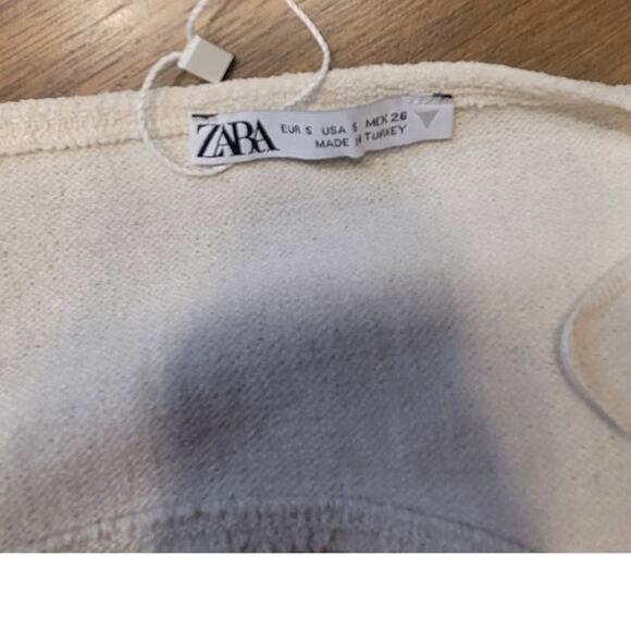 ZARA Sleeveless Textured Lace Jumpsuit Romper Ivory S NWT Chic Designer Evening - Picture 11 of 11